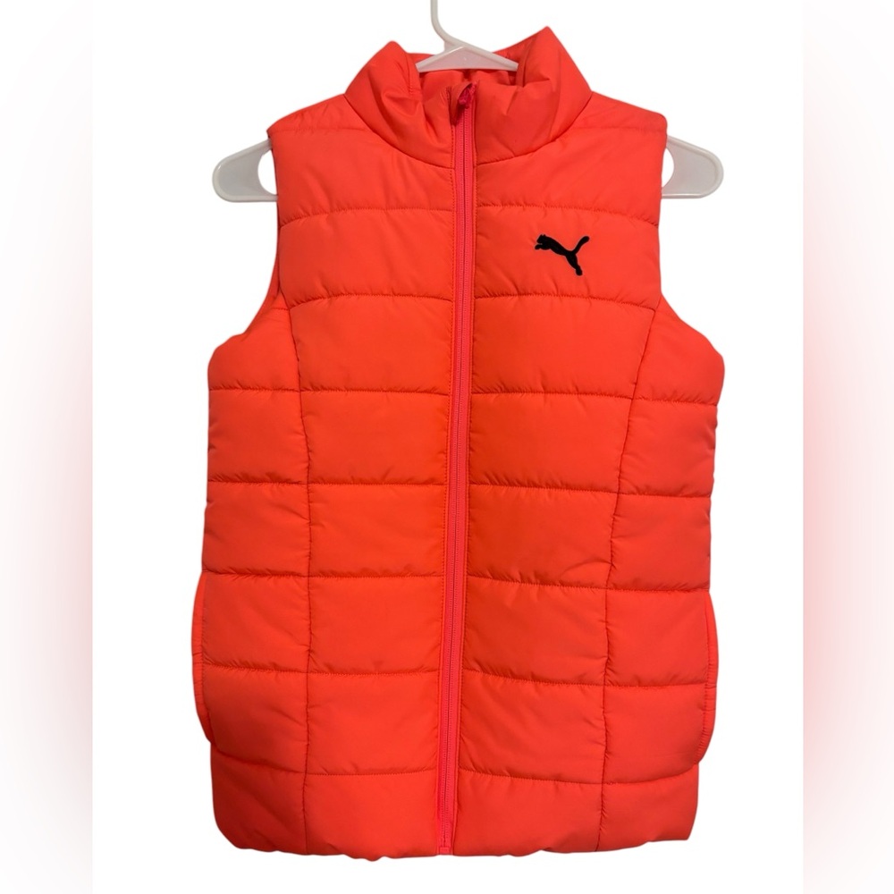 Puma  Bright Orange Puffy Vest